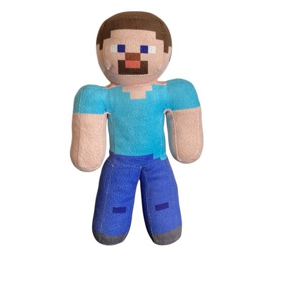 8" Minecraft Steve Plush Toy Firm Stuffed Doll Zombie Creeper Collectible - Picture 1 of 9